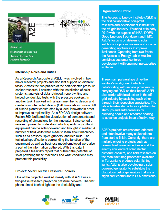 Jordan Lin Report Screenshot